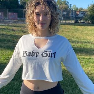 Fashionnova Long Sleeve Crop Top